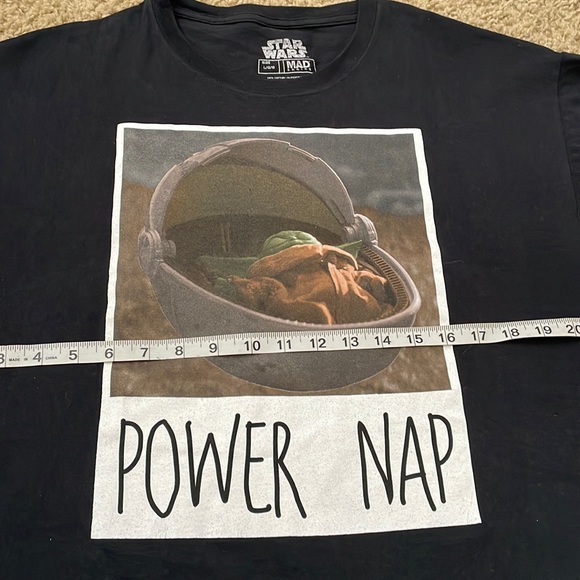 Star Wars Large Shirt in Black • With Front Print of Power Nap - Picture 2 of 5